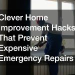 Clever Home Improvement Hacks That Prevent Expensive Emergency Repairs